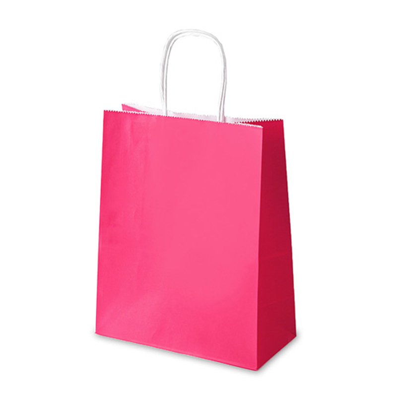 형광핑크 진핑크 종이 쇼핑백 무지 핑크 쇼핑백 10매
