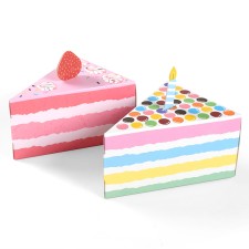 생일 파티 조각 케이크 디저트 포장 선물 상자 10매