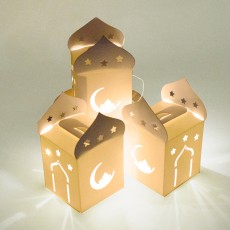 심플 선물박스 향초 초코릿 답례품 선물용 화이트 달별 선물상자 10매
